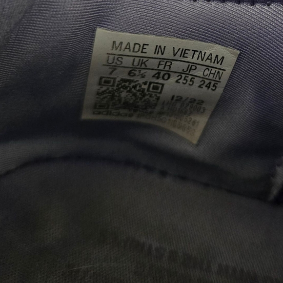 Adidas NMD Kids Purple Sneakers Size 7 - Picture 6 of 8